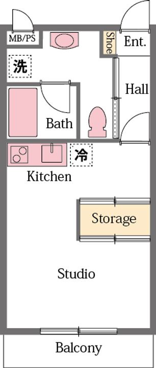 埼玉県比企郡嵐山町むさし台2(アパート)の賃貸物件の間取り