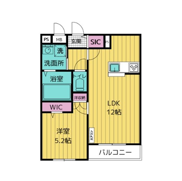 メゾン プティ アーブル Mの間取り