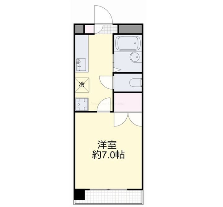 コスモクィーン矢坂Iの間取り