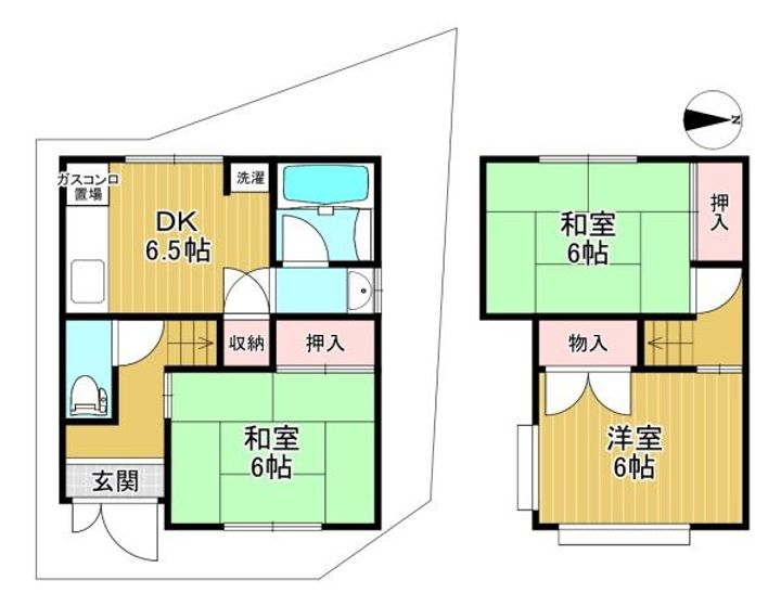 京都府京都市伏見区久我本町(一戸建)の賃貸物件の間取り