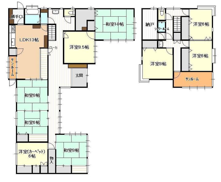 新潟県新潟市西区小針南台(一戸建)の賃貸物件の間取り