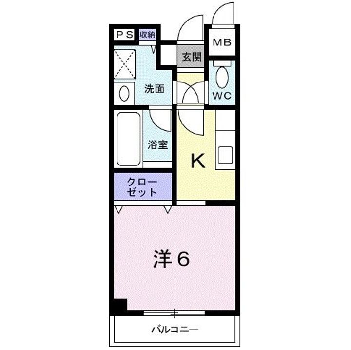 大阪府大阪狭山市半田2(マンション)の賃貸物件の間取り