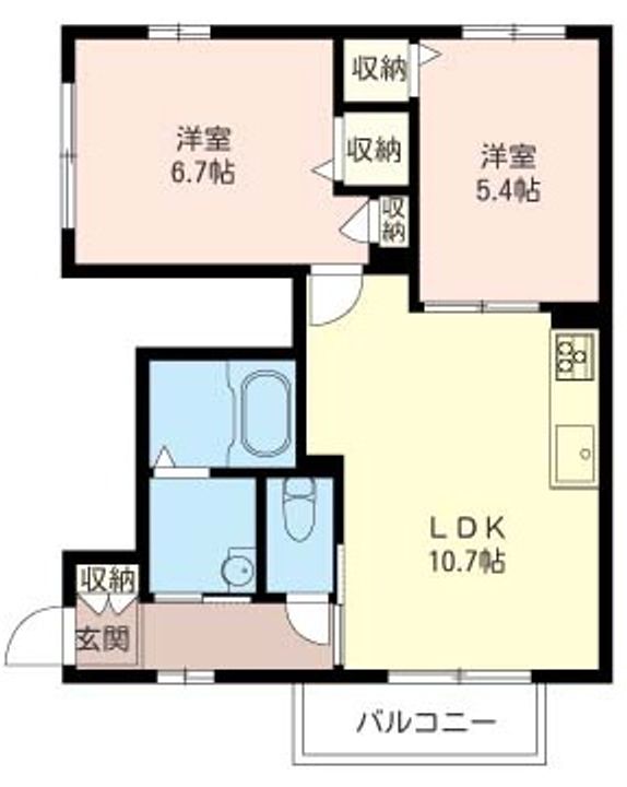 パレルミエールAの間取り