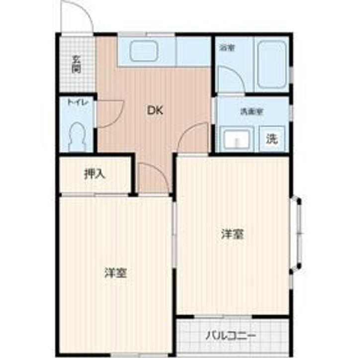 玉戸コーポの間取り