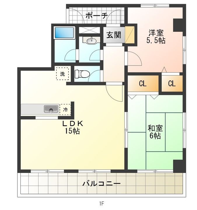 徳島県徳島市秋田町5(マンション)の賃貸物件の間取り