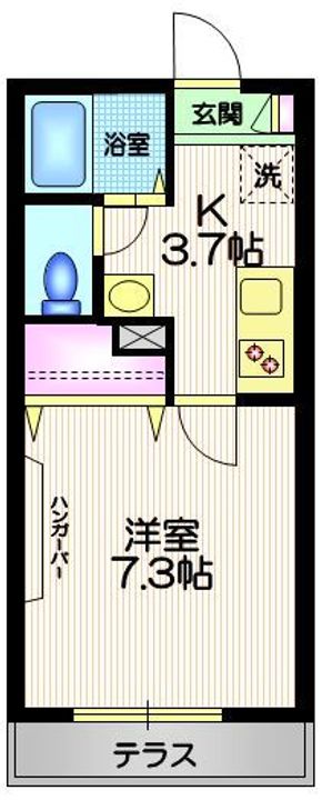 東京都渋谷区恵比寿4(マンション)の賃貸物件の間取り