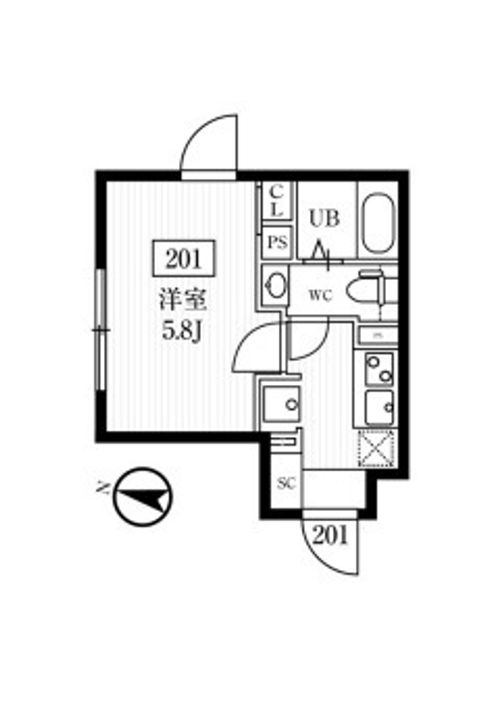 東京都練馬区北町3(マンション)の賃貸物件の間取り