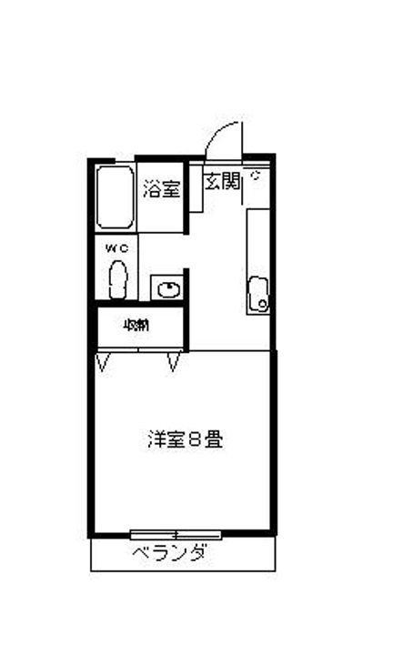 福島県郡山市富久山町久保田字桝形(アパート)の賃貸物件の間取り