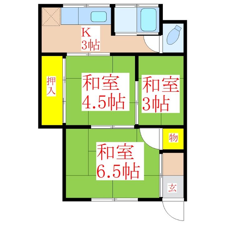 池原アパートの間取り