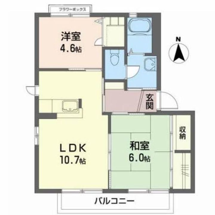 ユーロディアスASAKA Cの間取り
