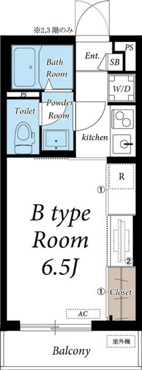 千葉県船橋市中野木2(マンション)の賃貸物件の間取り