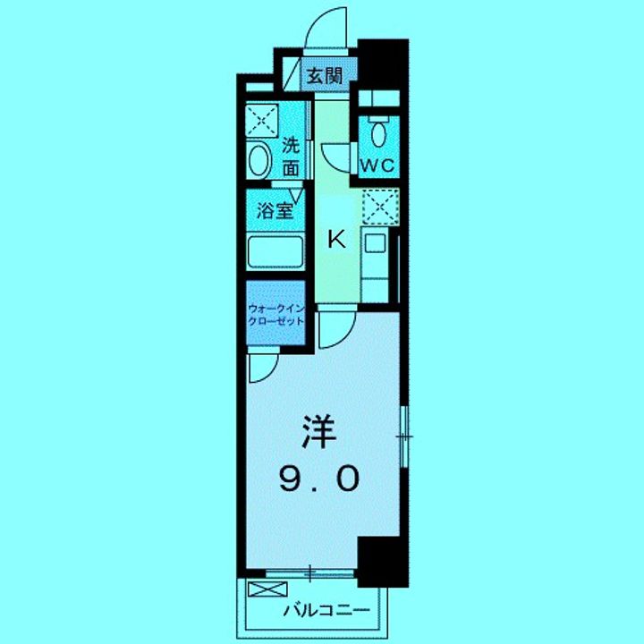 神奈川県横浜市港北区新横浜1(マンション)の賃貸物件の間取り