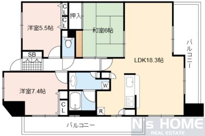 グランアッシュ野江の間取り