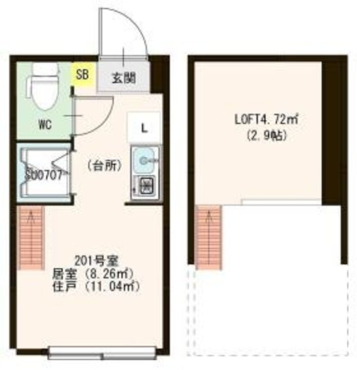 ハーモニーテラス大井IIの間取り