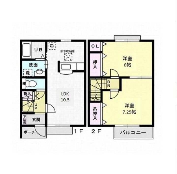 千葉県野田市関宿台町(一戸建)の賃貸物件の間取り