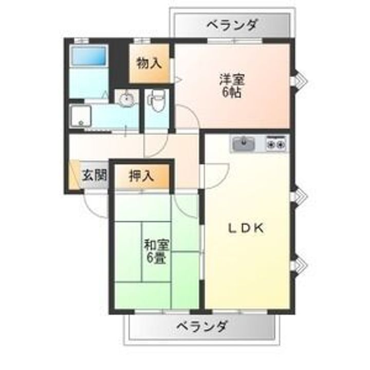 栃木県宇都宮市泉が丘2(マンション)の賃貸物件の間取り