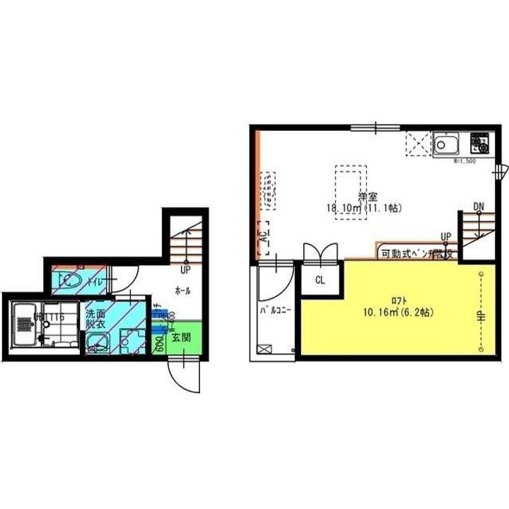 埼玉県狭山市大字南入曽(アパート)の賃貸物件の間取り