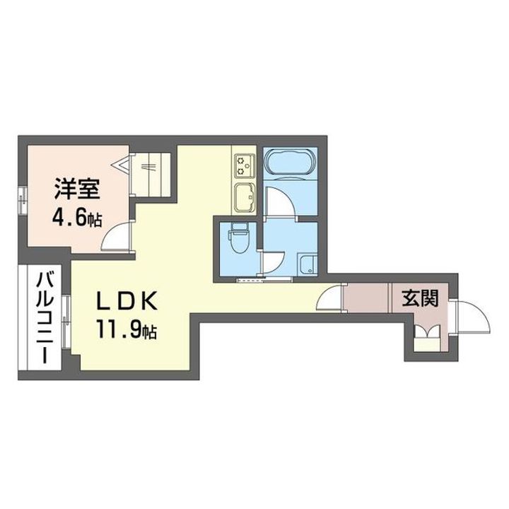 グラシューズエヌの間取り