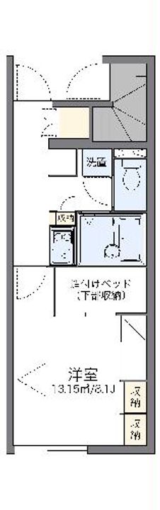 レオパレスシーダー 1の間取り