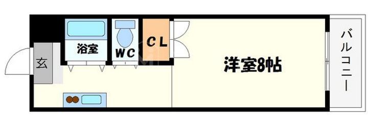 大阪府大阪市西区靱本町3(マンション)の賃貸物件の間取り