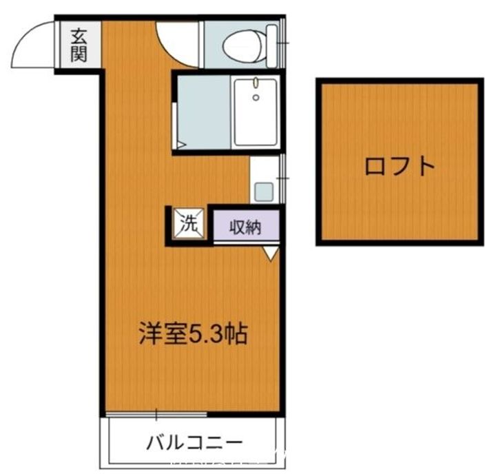 東京都国立市東1(アパート)の賃貸物件の間取り