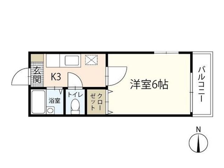 ハイツ緑井の間取り