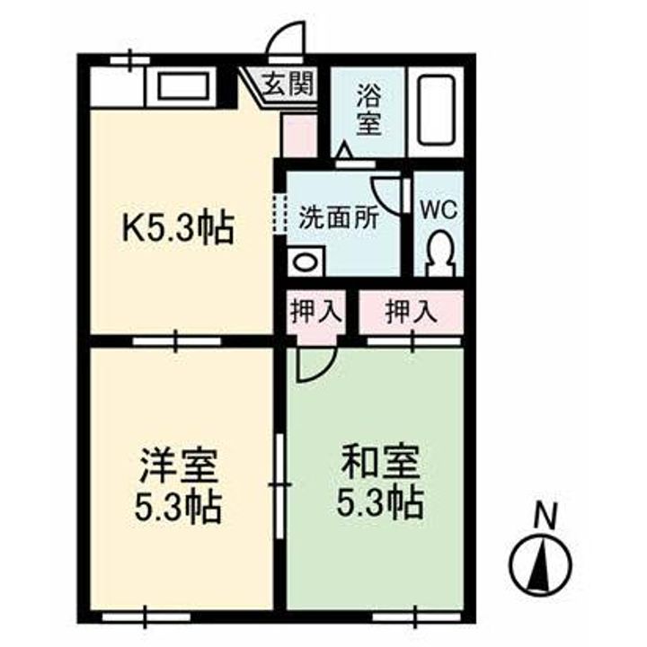 プラザフローテルAの間取り