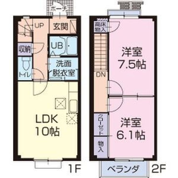 岐阜県美濃加茂市本郷町6(一戸建)の賃貸物件の間取り