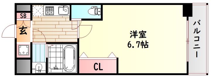 ラグゼ都島北Ⅰの間取り