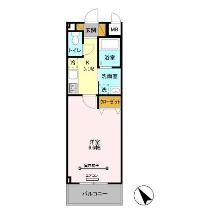 埼玉県春日部市谷原2(マンション)の賃貸物件の間取り
