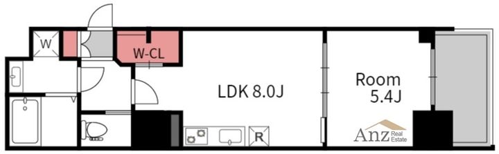 サムティ江戸堀ASUNTの間取り