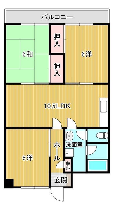 ニュー山の田ハイツの間取り