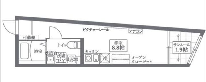 COCOCUBE KITA-SENJUIIの間取り