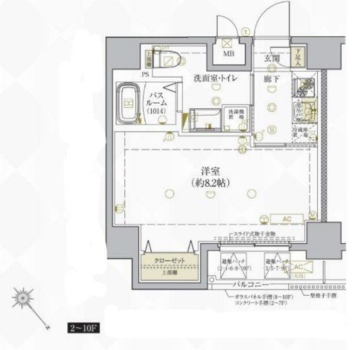 東京都北区王子2(マンション)の賃貸物件の間取り