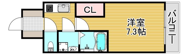 ジュネーゼグラン福島EBIEの間取り