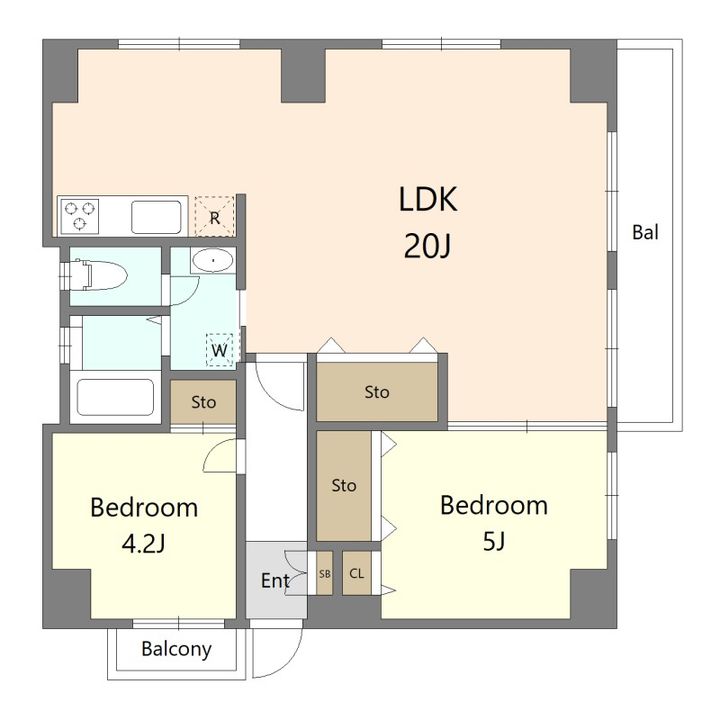 小川マンションの間取り