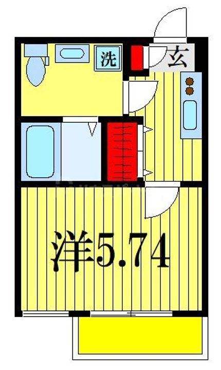 千葉県船橋市前原西4(アパート)の賃貸物件の間取り