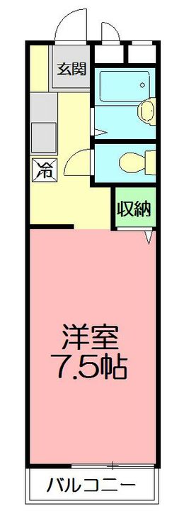 神奈川県横浜市戸塚区上倉田町(アパート)の賃貸物件の間取り