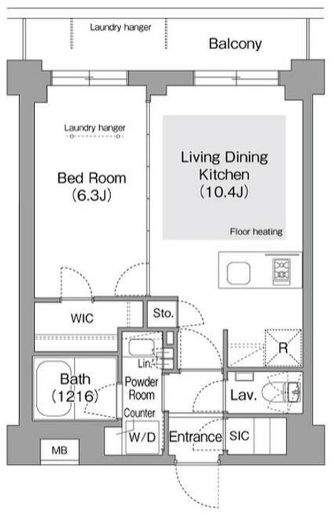 コンフォリア・リヴ文京護国寺の間取り