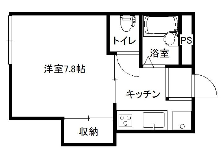 メゾンドグレース賢坂の間取り