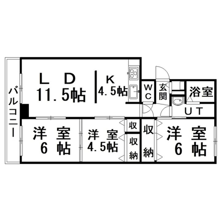 エーコー湖上の間取り