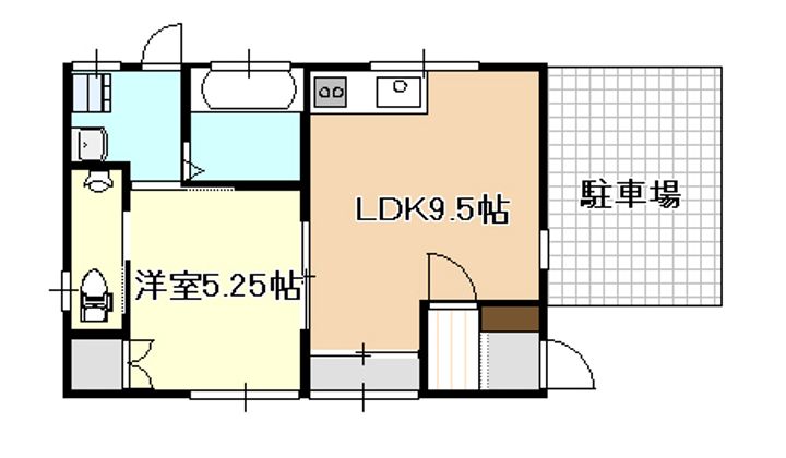 岡山県倉敷市二子(一戸建)の賃貸物件の間取り