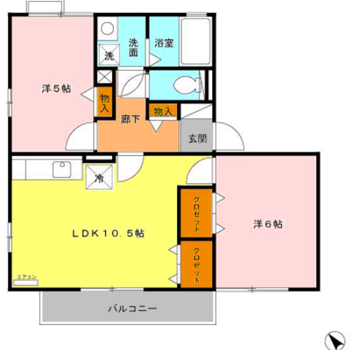 ハイツ クリノンの間取り