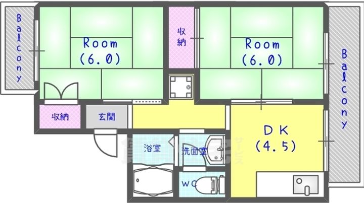 セジュールPOPOの間取り