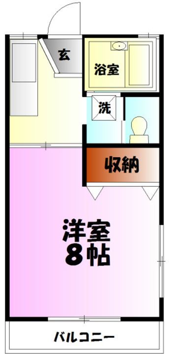 神奈川県小田原市蓮正寺(アパート)の賃貸物件の間取り