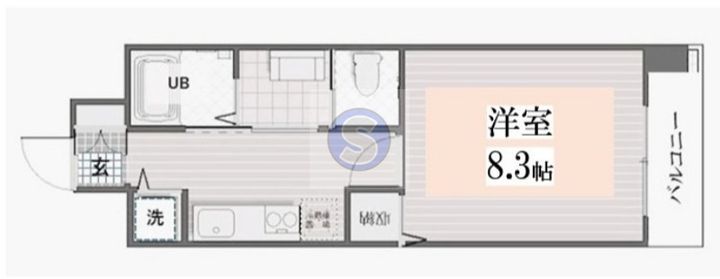 casa verde高辻の間取り