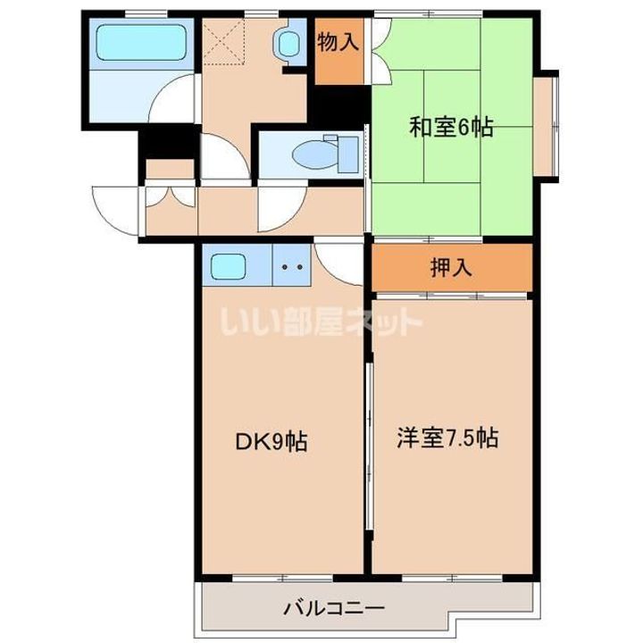 シャルマンシャトーA棟の間取り