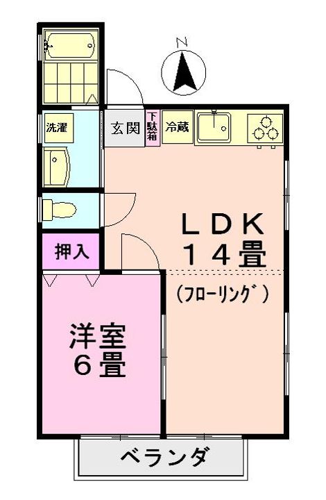 三木ハイツの間取り