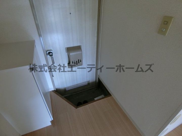 アルカディアA棟の玄関
