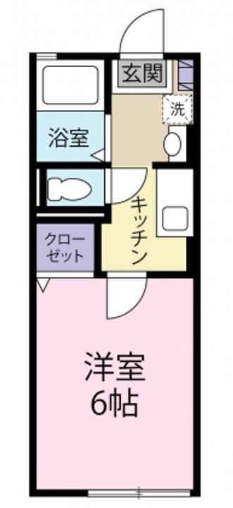静岡県下田市東本郷1(アパート)の賃貸物件の間取り